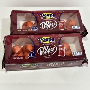 Peeps Dr. Pepper Flavored Marshmallow Chicks  - 2 Pack Bundle